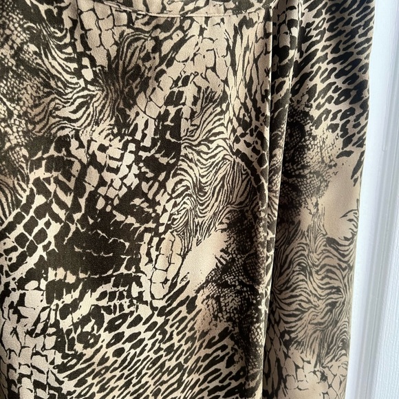 Vintage Maxi Skirt, Chic Animal Print Skirt - Picture 3 of 3